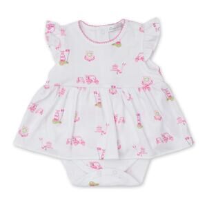 Kissy Kissy Baby Girls Golf Club Print Bodysuit Bubble Dress Outfit Pima 6-9m